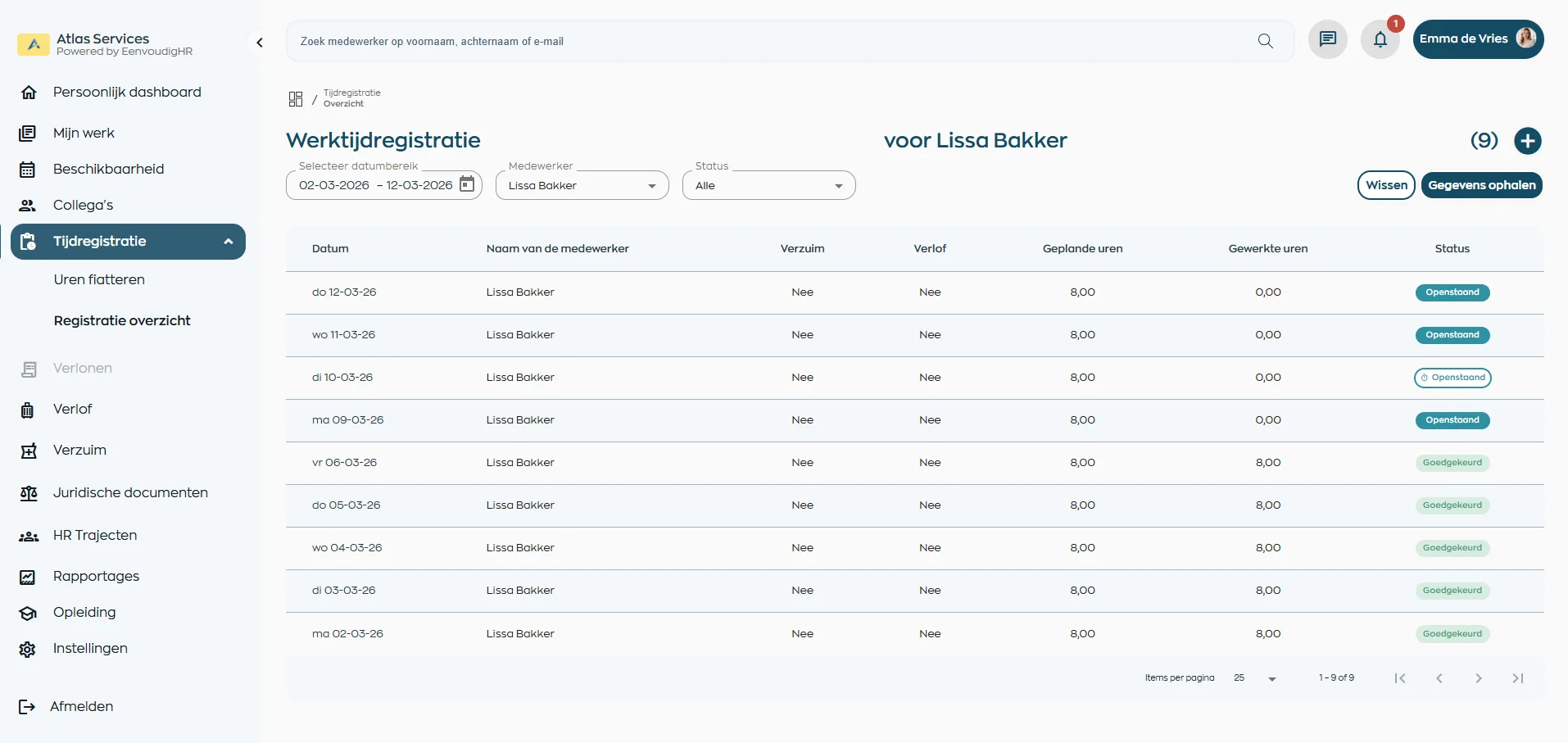 Salarisadministratie en loonstroken binnen WorkVine